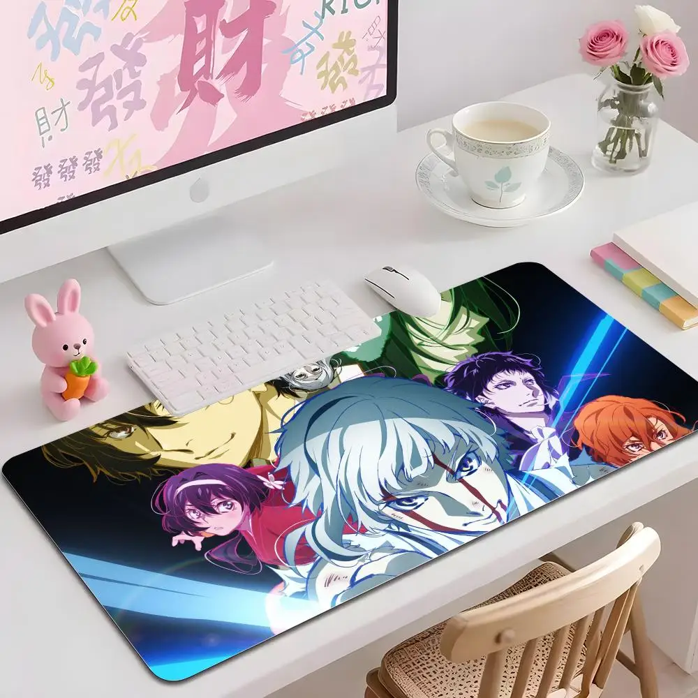 Anime Bungo Stray Dogs Mouse Pad Multiple Sizes Large Square Computer Office Game Table Mats Rubber Anti-slip Mousepads