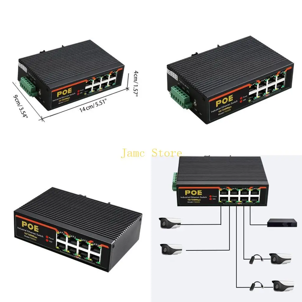lx0b-8-puertos-red-lan-rj45-poe-divisor-wlan-hub-ethernet-switch-10-100m-industrial