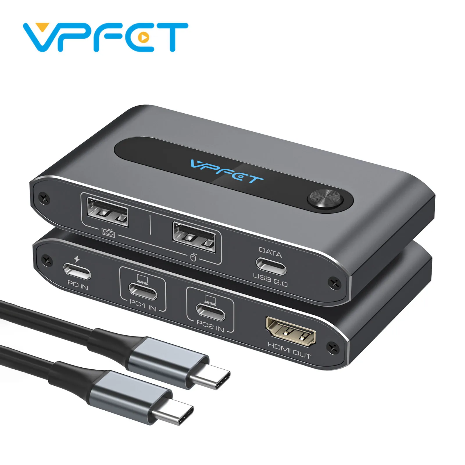 KVM-переключатель USB C 1 монитор 2 компьютера 4K при 60 Гц HDMI KVM-переключатель для 2 порта USB C Совместное использование ноутбуков 1 монитор HDMI 3 USB-устройства KVM-переключатель USB C 1 монитор 2 компьютера 4K при 60 Гц HDMI KVM-переключатель для 2 порта USB C Совместное использование ноутбуков 1 монитор HDMI 3 USB-устройства