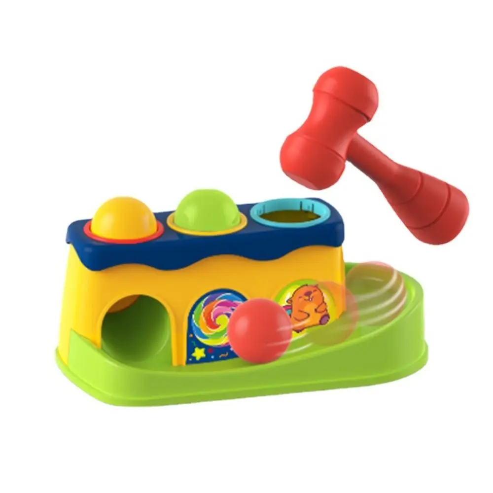 

Stacking Balls Interactive Hammer Toy Making Sounds Finger Skill Hammer Knocking Toy Pop-Up Preschool Game Kids Pounding Hammers