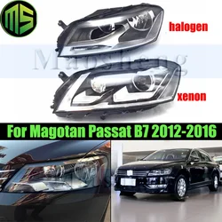 Maosheng Halogen or Xenon Front Bumper Head Light Head Lamp For VW Magotan B7 Passat B7 2012-2016 Headlight Headlamp Turn Light