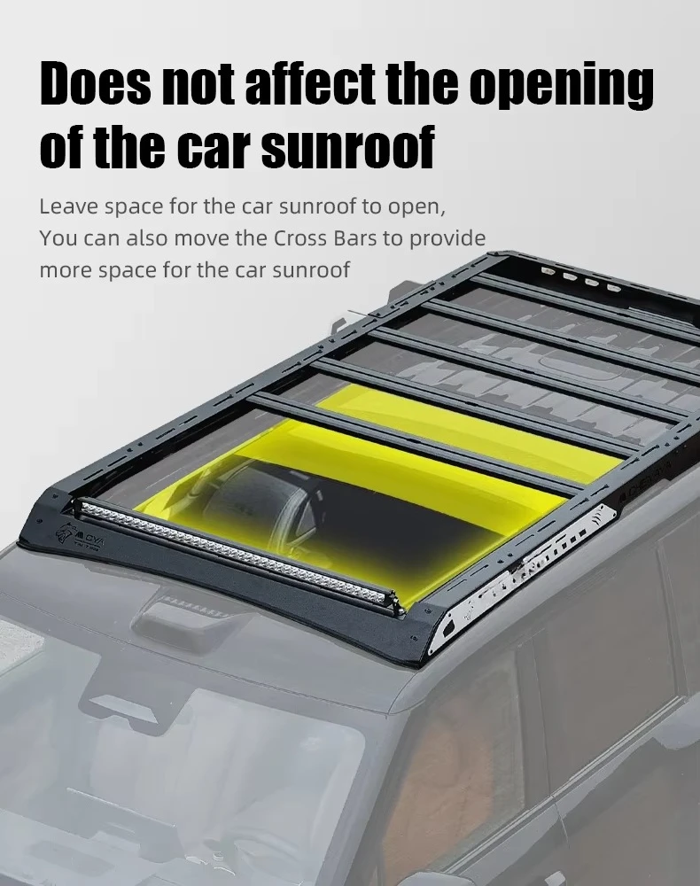 Mech Cheetah-Roof Rack Platform for BYD-TI7 High Load-bearing Accessories 4x4 Offroad Side Armor Panel Side Ladder