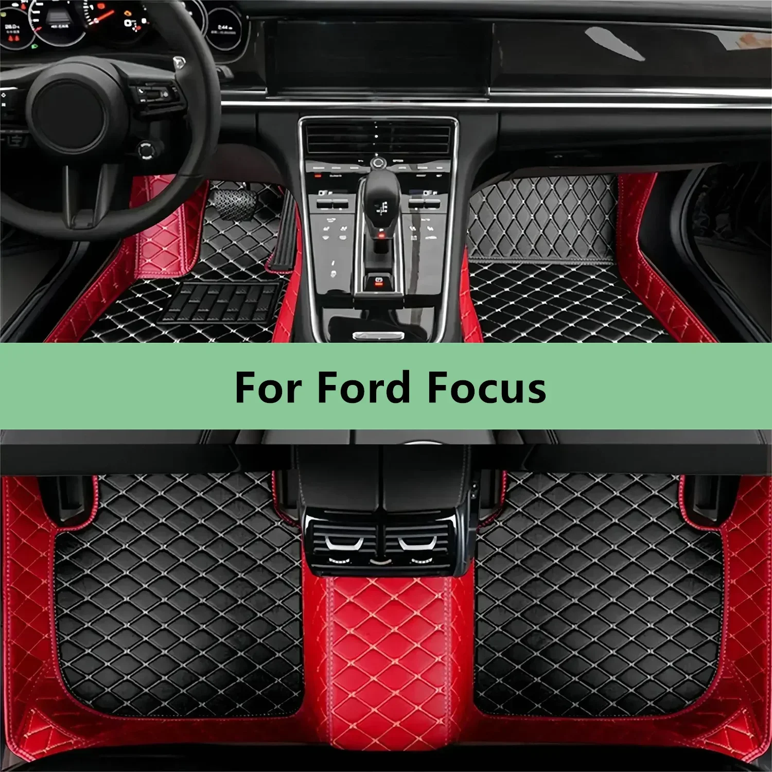 Autofußmatten für Ford Focus 2015 2016 2017 2018 2019 2020 2021 2022 2023 2024 Fußmatten für Auto Herren Damen Autozubehör