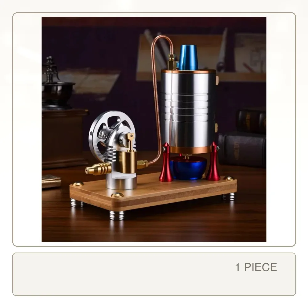 K006 Steam Engine Model with Boiler Retro Start Engine Working Model Physics Experiment Model Toy for Adult Hobby | Model 300232