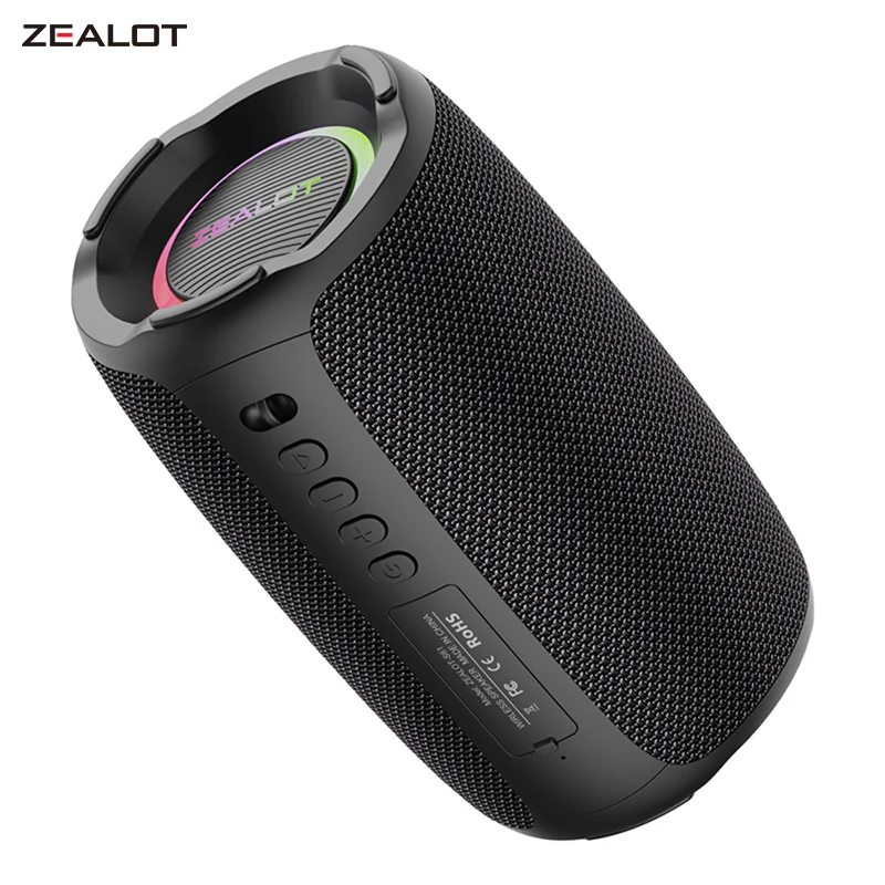 

ZEALOT S61 Bluetooth Speaker 10W Portable Speakers Colums Deep Bass Soundbar with IPX5 Waterproof,TWS,SoundPulse