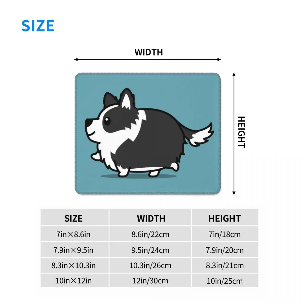 لطيف الحدود الكولي ماوس الوسادة الكمبيوتر لوحة المفاتيح الماوس حصيرة ألعاب الكمبيوتر حصيرة مكتب الجدول الحصير #6