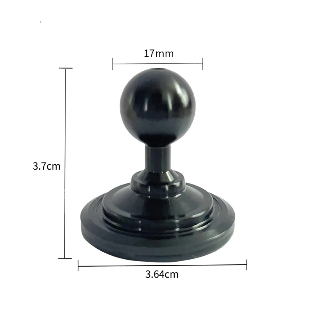 Aluminum Alloy Round Mounting Base with 17mm Ball Head for Magnetic Car Mount Mobile Phone Holder GPS Support Stand Accessories