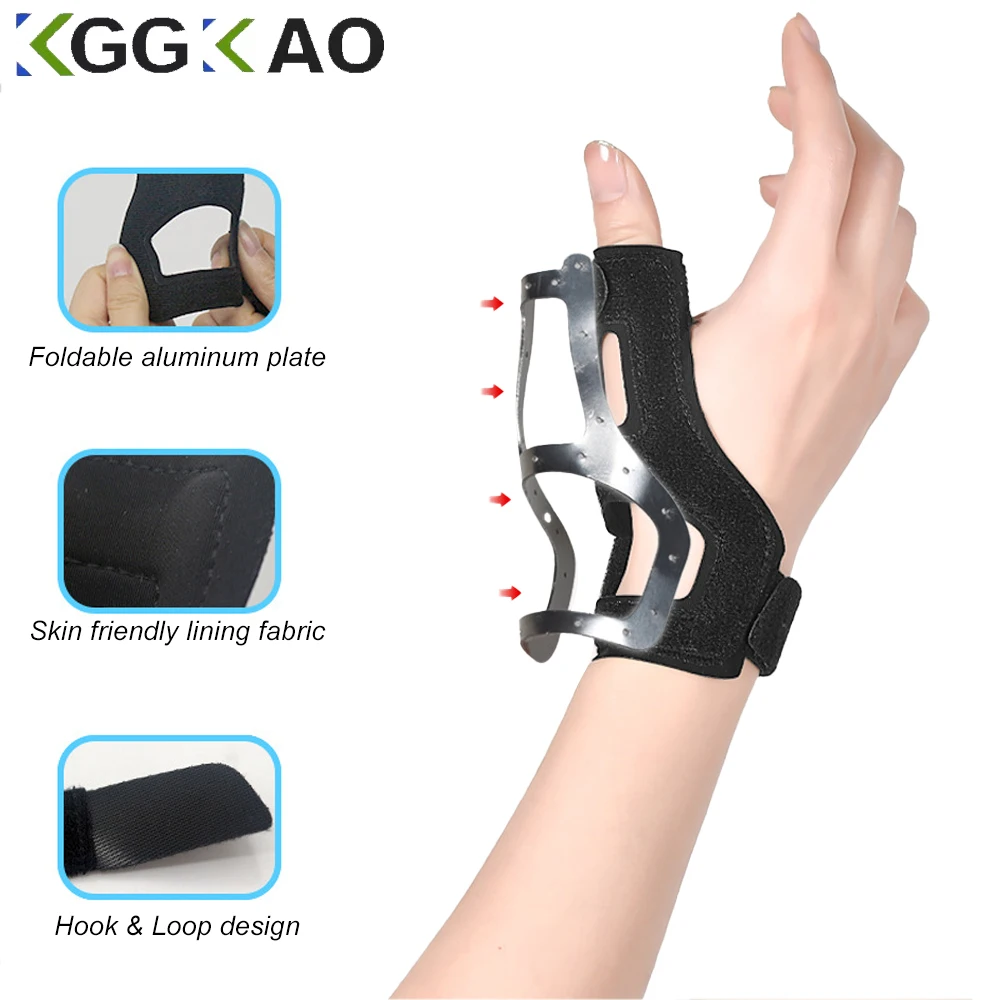 1Pcs Thumb Support Brace - CMC Joint Thumb Spica Splint for Pain Relief,Arthritis,Sprains,Wrist Strap,Fits Left or Right