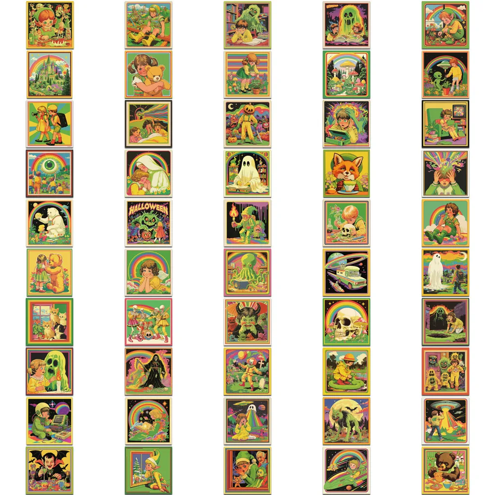 

10/50PCS Humorous Comic Style Graffiti Stickers Cartoon Vintage Sticker for Phone Computer Notebook Stationery DIY Toys Secret