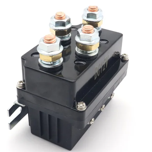 Imagen 2 del producto Contactor remoto de cabrestante de 12V y 500A, relé solenoide de Control de cabrestante de 12000 libras, recuperación remota inalámbrica doble para Jeep de coche Universal