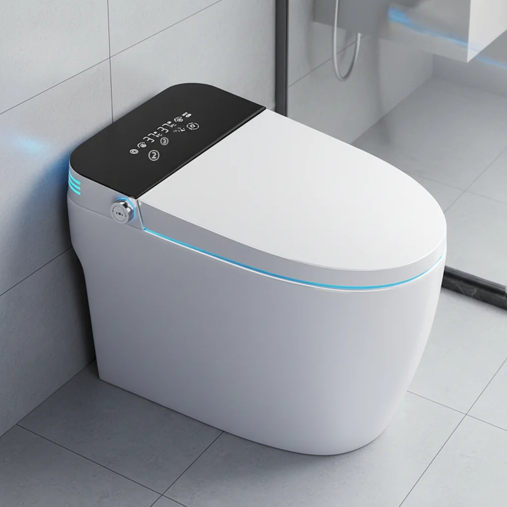 Airo Auto Sensor Flush One Piece Intelligent Wc Bidet Commode Toilet Bowl Automatic Operation Smart Toilets with Remote Control