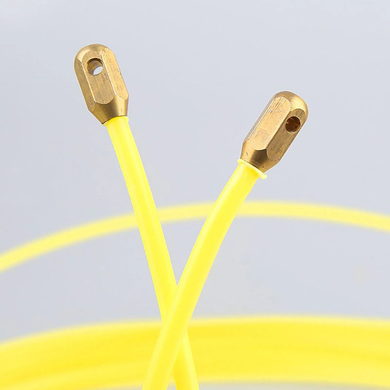 Professional Fiberglass Fish Tape High Tensile Strength for Electrical Installation 3mm Yellow Cable Puller Wire Durable