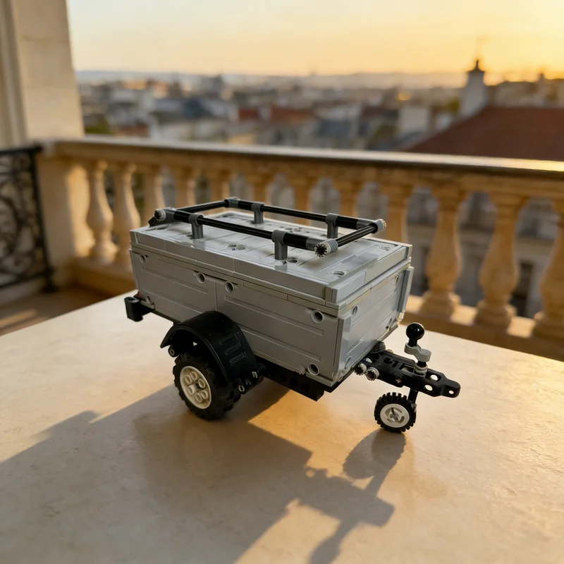 

338pcs MOC Cars Road Trailer Model Building Blocks Architecture Assemble DIY Christmas Gift Toys Creative Brick Idea Education