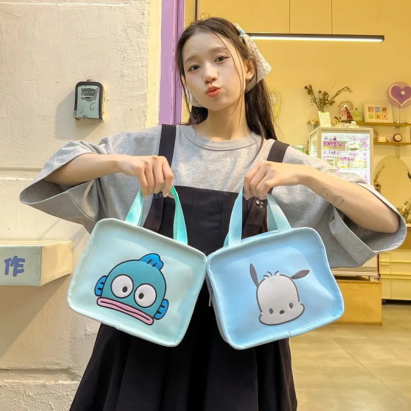 Borsa per il trucco in tela portatile Sanrio da donna borsa per il lavaggio dell\'articolo del fumetto carino