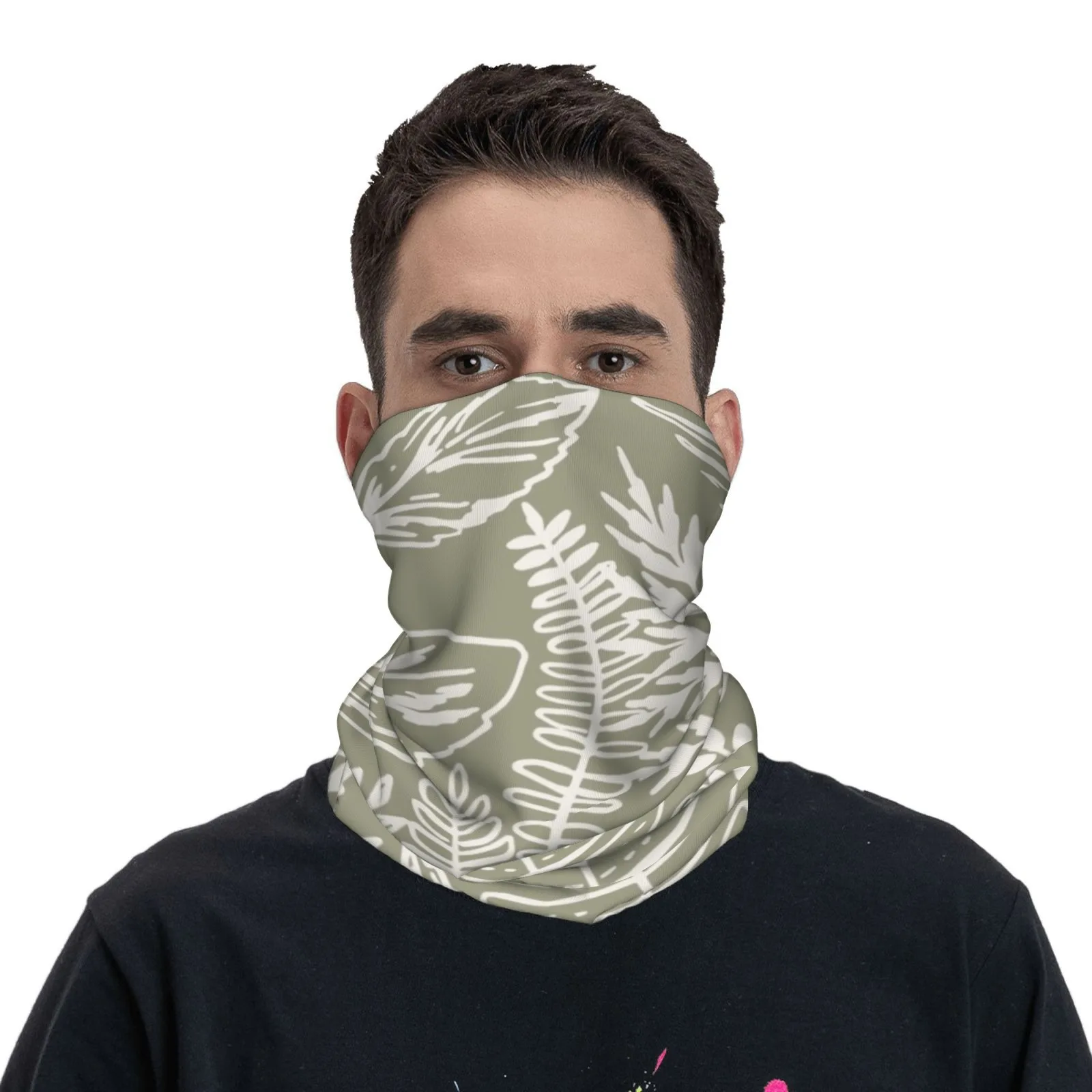 

Nature - inspired Leaf Pattern Customizable Neck Gaiter – Breathable, Soft & UV Protective – Perfect for Outdoor & Daily Wear