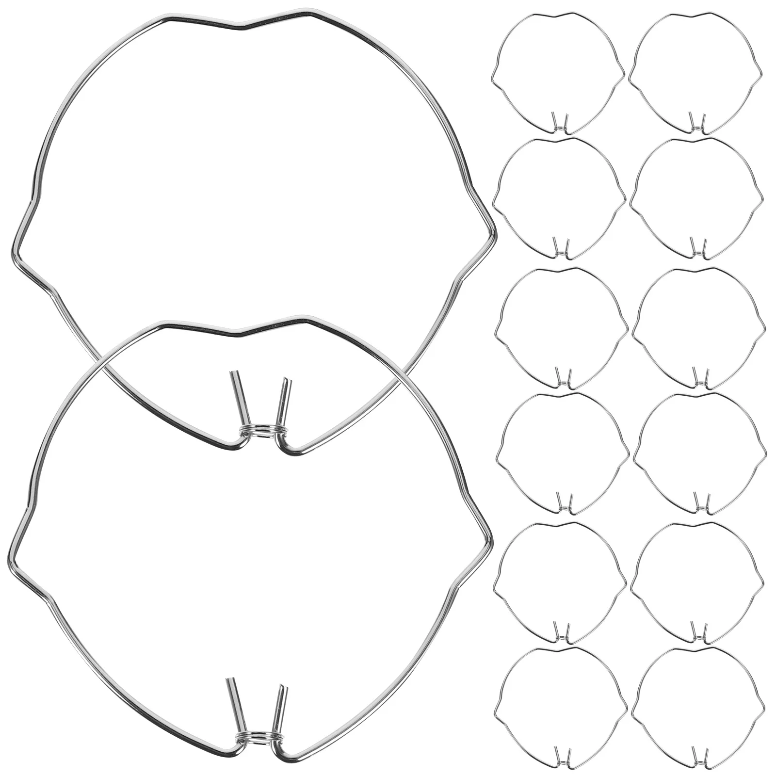 50Pcs Lamp Fixing Ring Stainless Steel Spotlight Spring Clip for LED Panel Light Bulb Fixture Secure Fastening Retaining