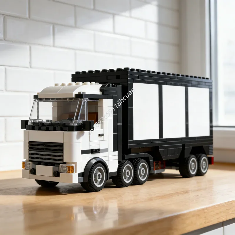 

340pcs MOC City Cargo Haul Truck Model Building Blocks Festival Gifts Construction Assemble Toy DIY Creative Idea Education
