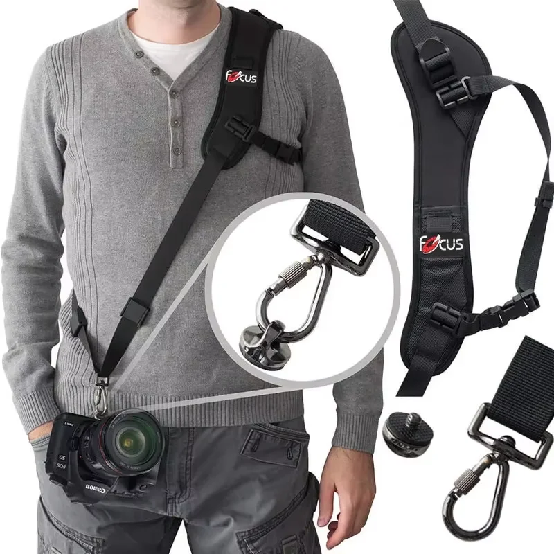 For Canon Nikon Sonys Portable Shoulder Camera Strap High Quality Quick Carry Speed Sling Soft Shoulder Sling Belt Camera Straps
