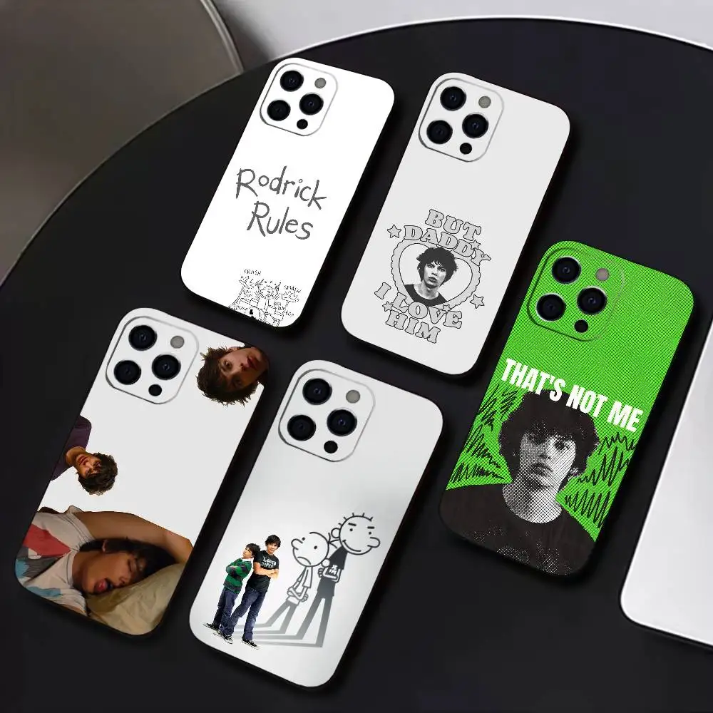 

R-Rodrick H-Heffley Phone Case For iPhone 17,16,15,14,13,12,11 Plus,Pro Max,XS,Soft Silicone Black Cover