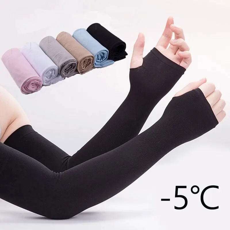 2PCS Arm Sleeves Warmers Sports Sleeve Sun UV Protection Hand Cover Cooling Warmer Running Fishing Cycling Ski mangas para brazo