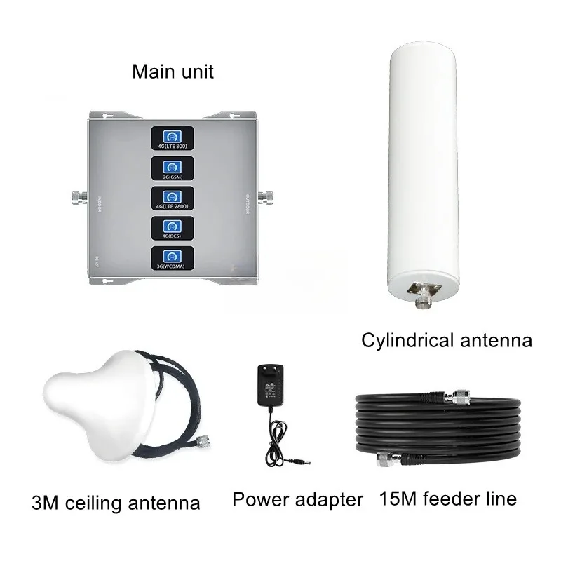 4G/5G Unlocked 5-Band Cell Phone Signal Booster Mini Repeater Amplifier for Home Office Wireless