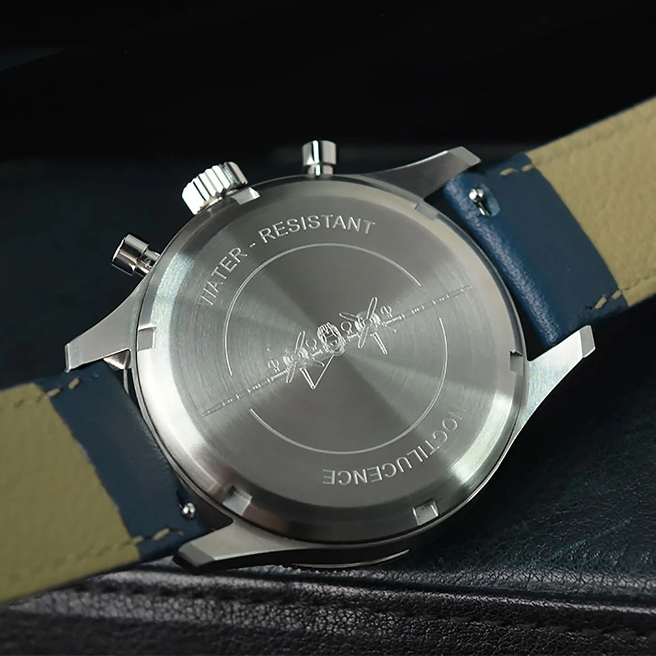 Hruodland F019 Watch For Men Retro VK64 AC Chronograph Quartz Acrylic Glass BGW-9 Luminous Fashion Wristwatch 10Bar Waterproof