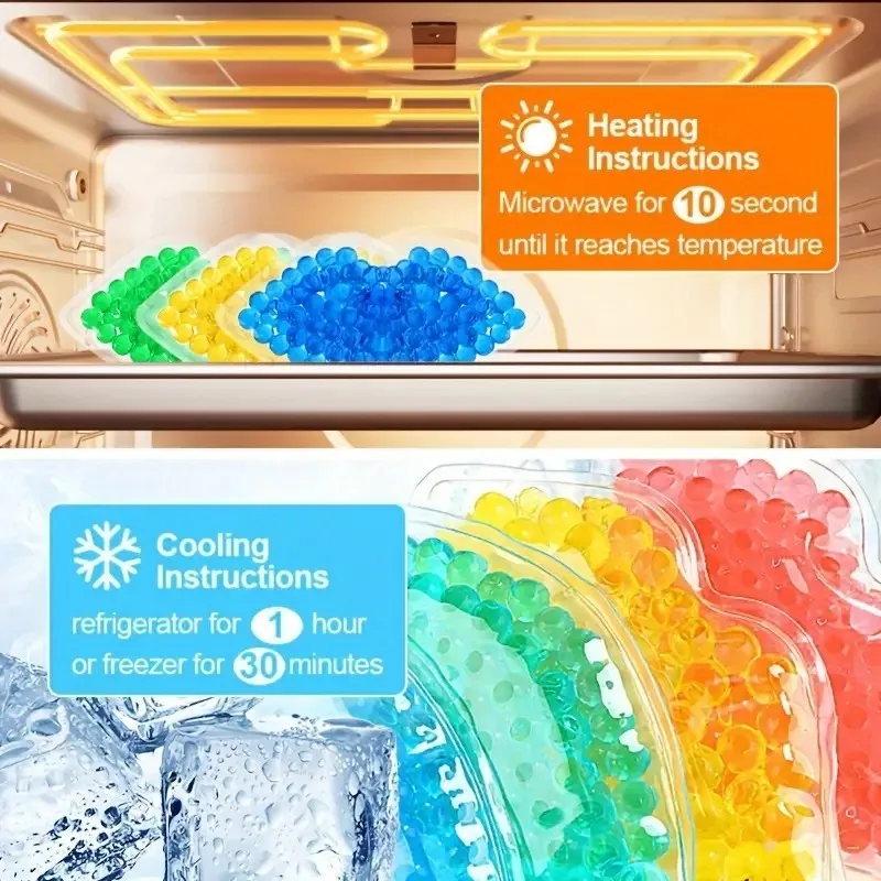 Pacote de gelo de gel labial de 4 unidades, mini bloco de gelo reutilizável, terapia fria e quente, adequado para cuidados diários dos olhos e lábios e acessórios de viagem.