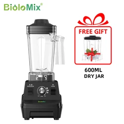 BioloMix Mini Pro 1800W frullatore per frullato ad alta potenza senza BPA 1.8L e 0.6L doppio barattolo spremiagrumi per miscelatore da cucina ad alte prestazioni