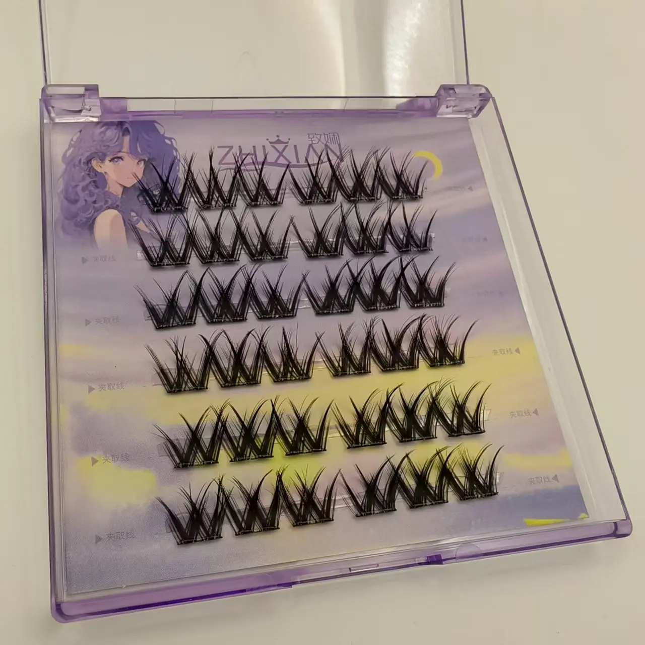 DHJ накладные ресницы без клея, самоклеящиеся, не требующие удаления многоразовых сегментированных ресниц, аниме, глаза, 10-13 мм, инструмент для увеличения глаз DHJ накладные ресницы без клея, самоклеящиеся, не требующие удаления многоразовых сегментированных ресниц, аниме, глаза, 10-13 мм, инструмент для увеличения глаз