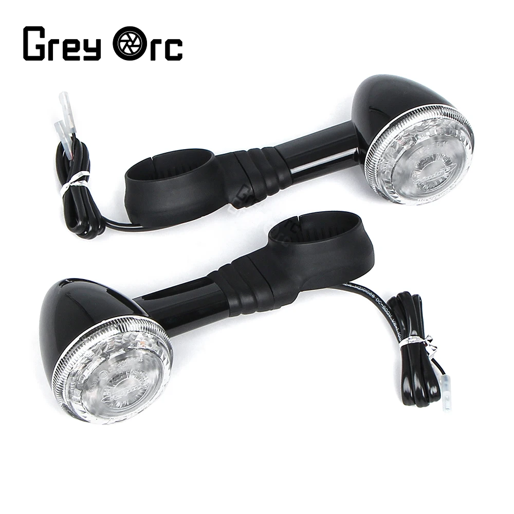 

Motorcycle 2 Wires LED Turn Signal Light For Triumph Bonneville Bobber 2023 Black 500mm Indicator Flashing Flasher Lamp