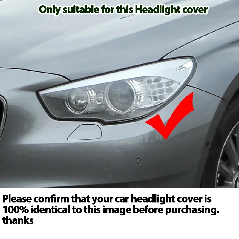 Car Headlamp Cover Headlight Lens Glass Cover Lampshade Bright Shell Lens Covers For BMW 5 Series GT 5GT F07 2010-2016 Lampcover