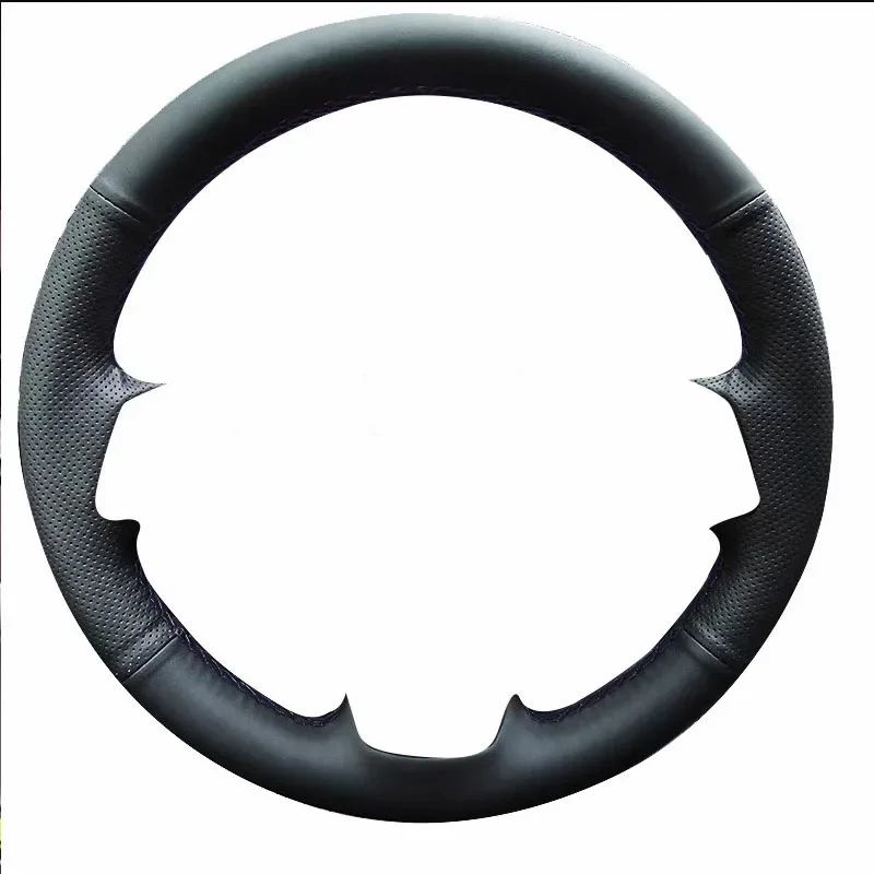 For Roewe 750 2007-2009 Hand-stitched Brand new Genuine Leather peach wood grain Non-slip car Steering Wheel Cover