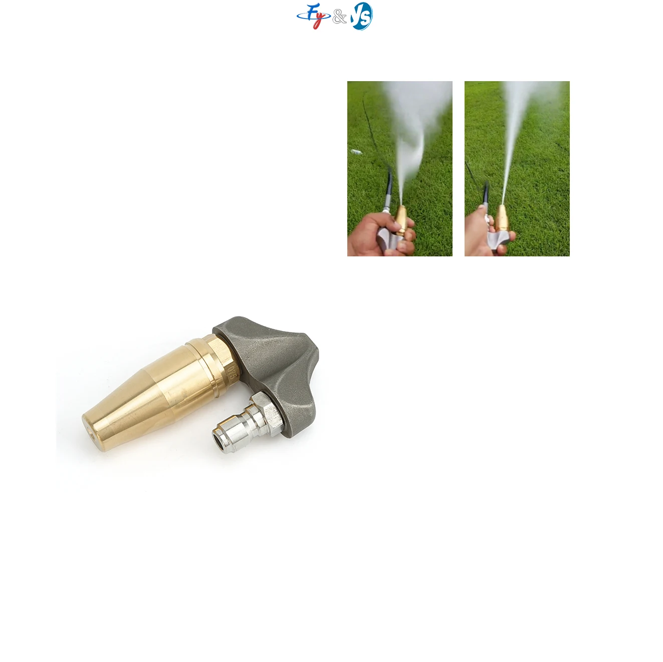 

YS Hot Sale High Pressure Sewer Cleaning Jetter Nozzle, Sewer Pipeline Dredge Cleaner Kit, Turbo Sewer Nozzle for Washer