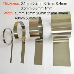 304 Stainless Steel Foil Strip Steel Foil Roll Thin Plate Width 10/15/20/25/30/40/50mm Narrow Steel Strips Thick 0.1/0.2 to 1mm
