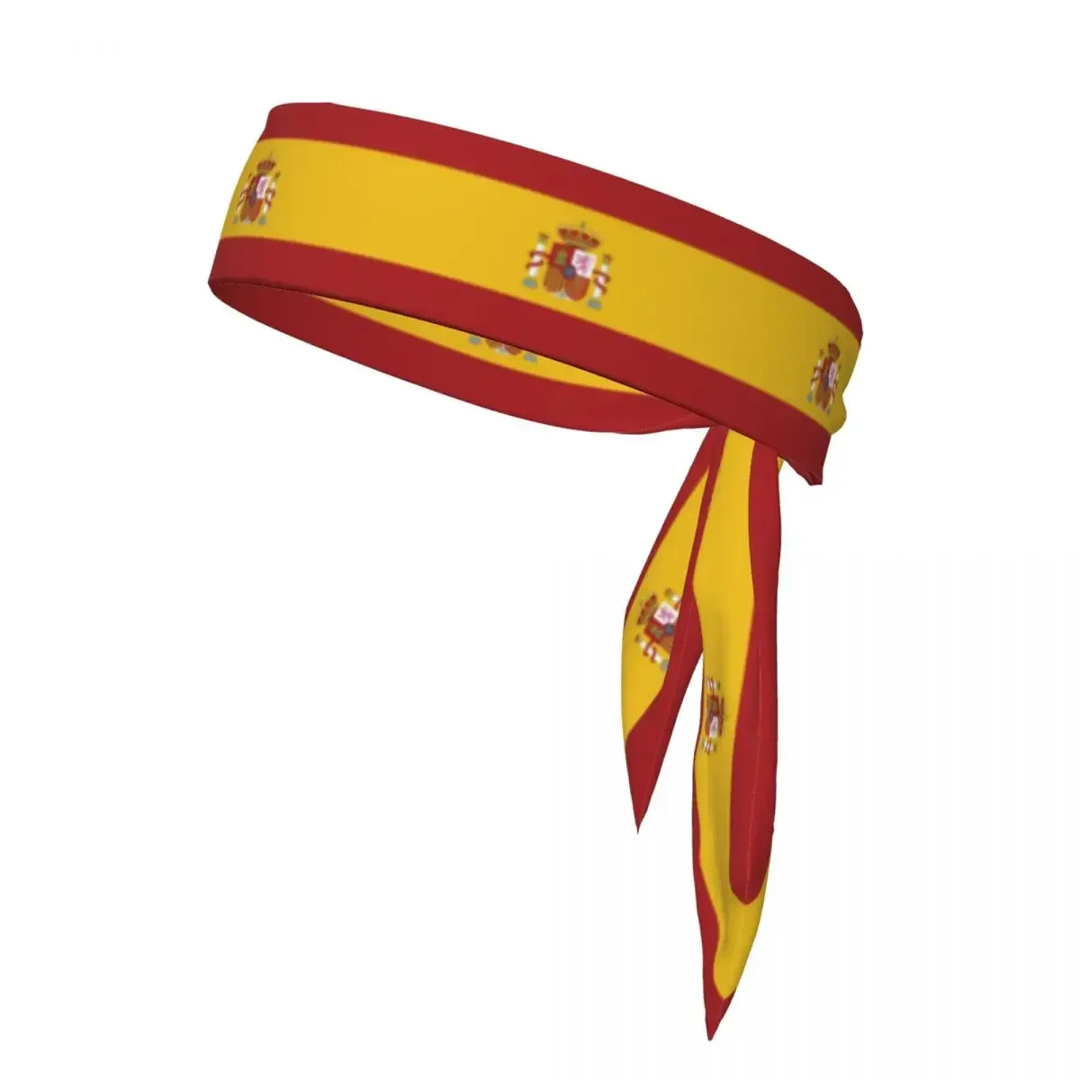 

Spain Flag Sweatband Bandanas Hairband Head Tie Sports Headband Hair Accessories