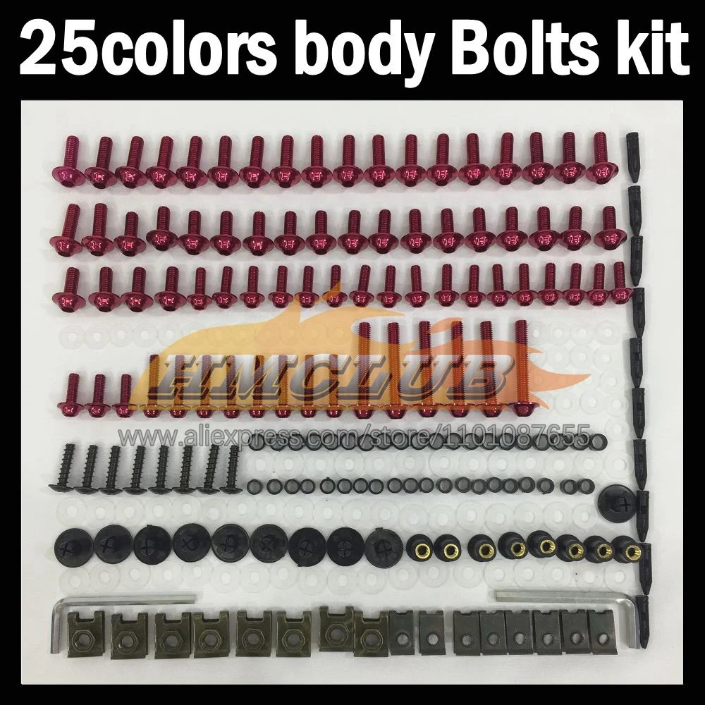 268ps Full Screws Kit Body bolt For KAWASAKI NINJA KZ1000 Z1000 Z 1000 06 07 08 09 2006 2007 2008 2009 Fairing bolts screw NutS