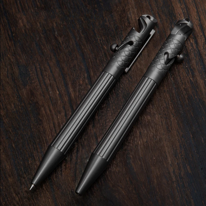 Outdoor Portable EDC Titanium Alloy Tactical Bolt Tactical Pen Vehicle Emergency Window Breaking Tool