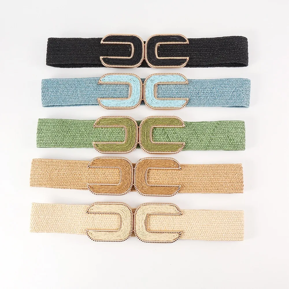 cinto-casual-retro-elastico-largo-respiravel-com-fivela-em-u-para-cintura