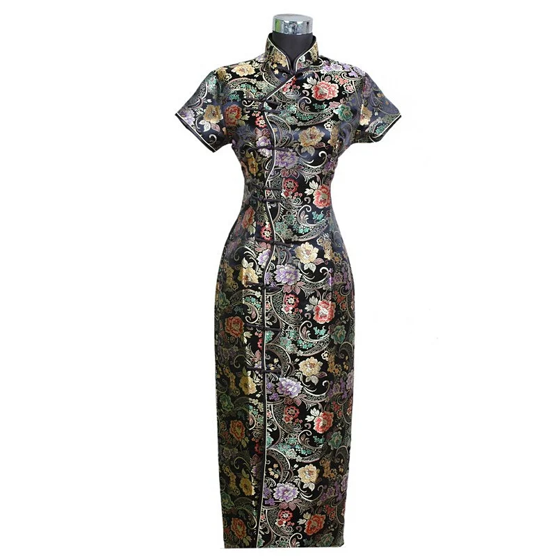 

Chinese traditional Women's Long dress Qipao Cheong-sam Wedding Evening Dress Size S M L XL XXL XXXL C0001