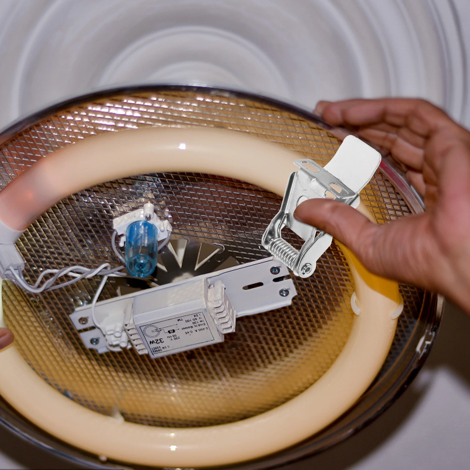 

12Pcs Spring Light Clips Recessed Lamp Clamp Universal 3-Hole Fixed Bracket for Embedded Downlight Light Panels