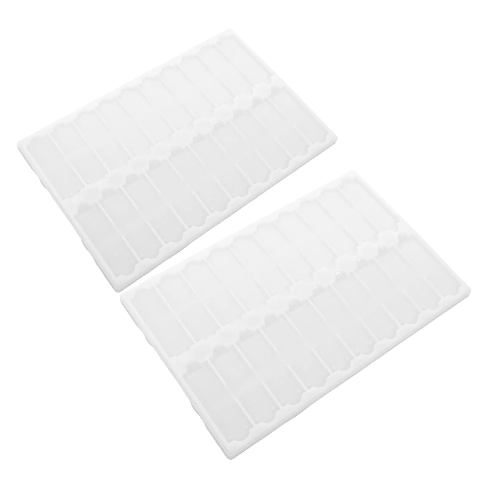 Microscope Slides Drying Rack – 2pcs Plastic Ventilated Lab Slide Holder for Fast Drying & Sample Storage