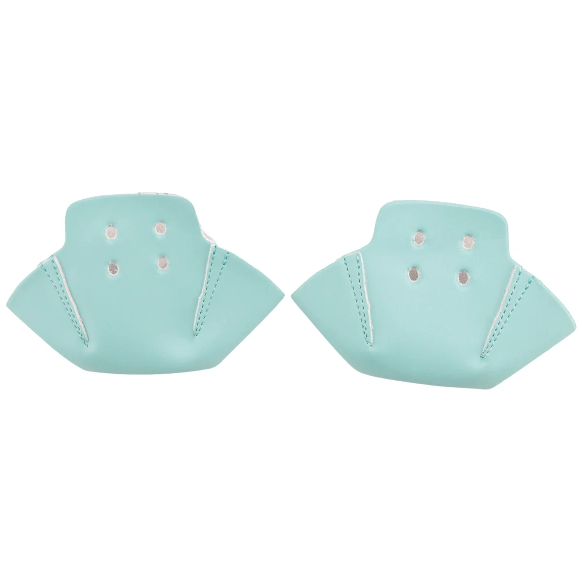 UJVS-1 Pair Roller Skates Toe Cap Guards Protectors PU Roller Skate Cap with 4 Holes Toe Cap Guard Protectors Green