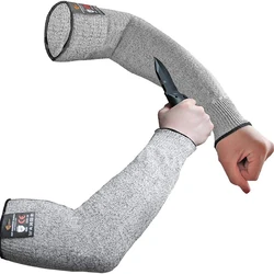 Level 5 HPPE Cut Resistant Anti-Puncture Work Protection Arm Sleeve Cover Anti-cut Level 5 Safety Work Gloves Cut Gloves