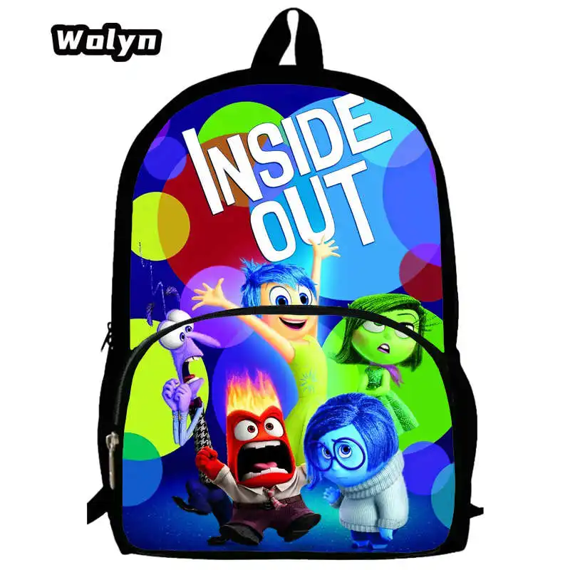 Inside Printed Out Cartoon School Backpack for Child ,Children School Bags ,Light Weight Backpack Best Gift for Pupil Students