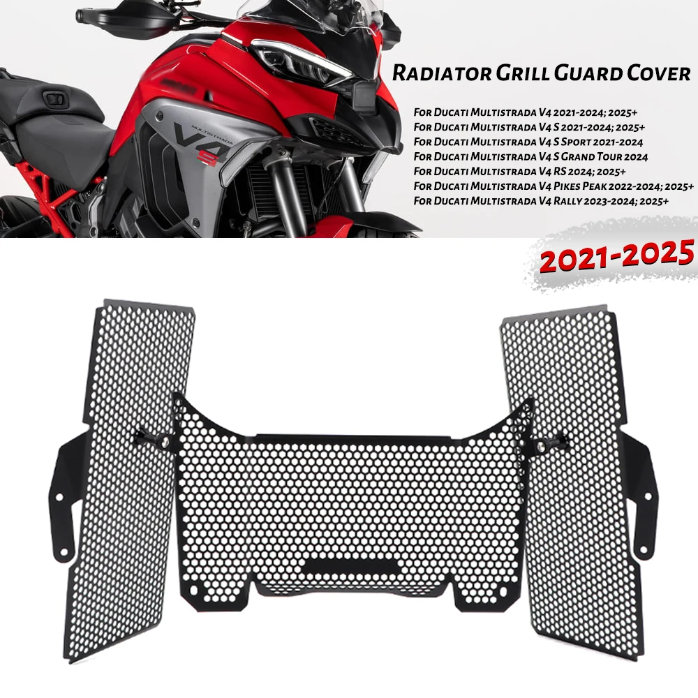 

New 2025 For Ducati Multistrada V4 S V4S RS Sport Pikes Peak 2021-2025 Radiator Guard Set Radiator Grill Guard Cover Protector
