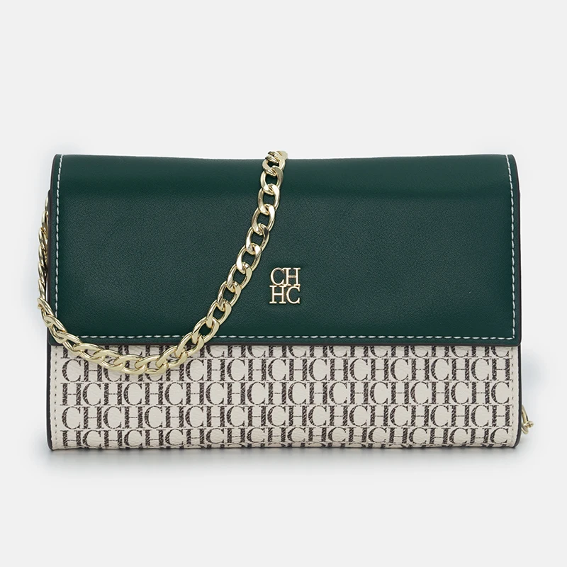 حقيبة سلسلة نسائية عصرية من CH عالية الجودة مطبوعة بحروف مع شعار معدني حقيبة كروس نسائية جديدة محمولة