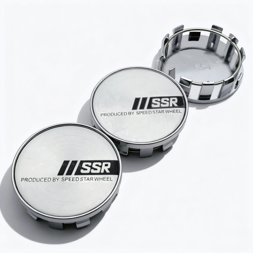 4 stücke SSR Logo Emblem Abzeichen Auto Rad Center Caps 54 MM 50 MM Räder Radkappe Felge Radkappen staub Abdeckung Ersetzen Auto Styling Zubehör