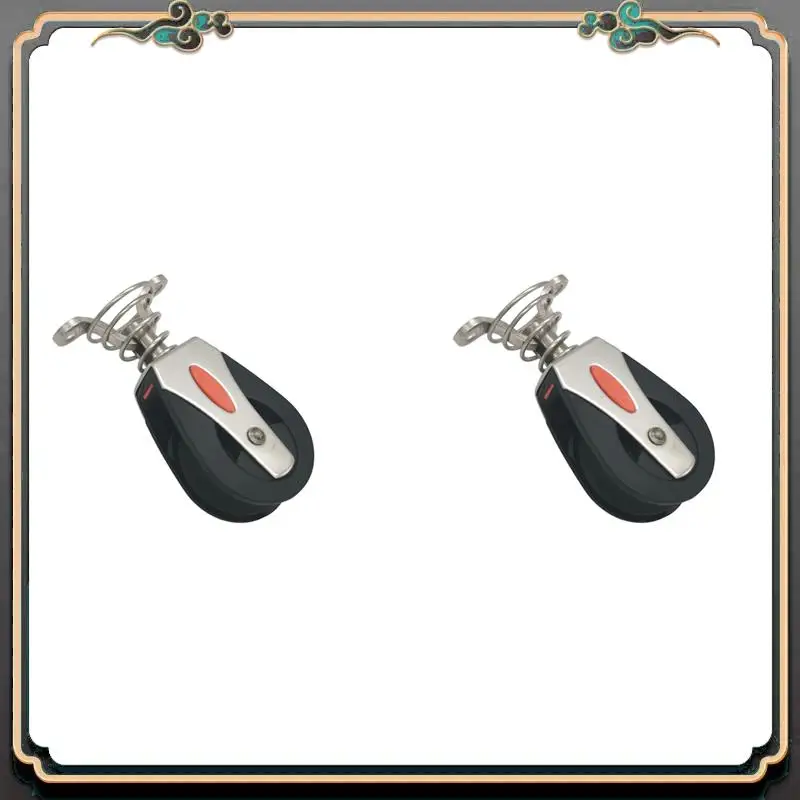 

B11A-2X Stainless Steel Nylon Pulley Swivel Pulley Exercise Bed Pulley Marine Sailboat Pulley Rigging Accessories