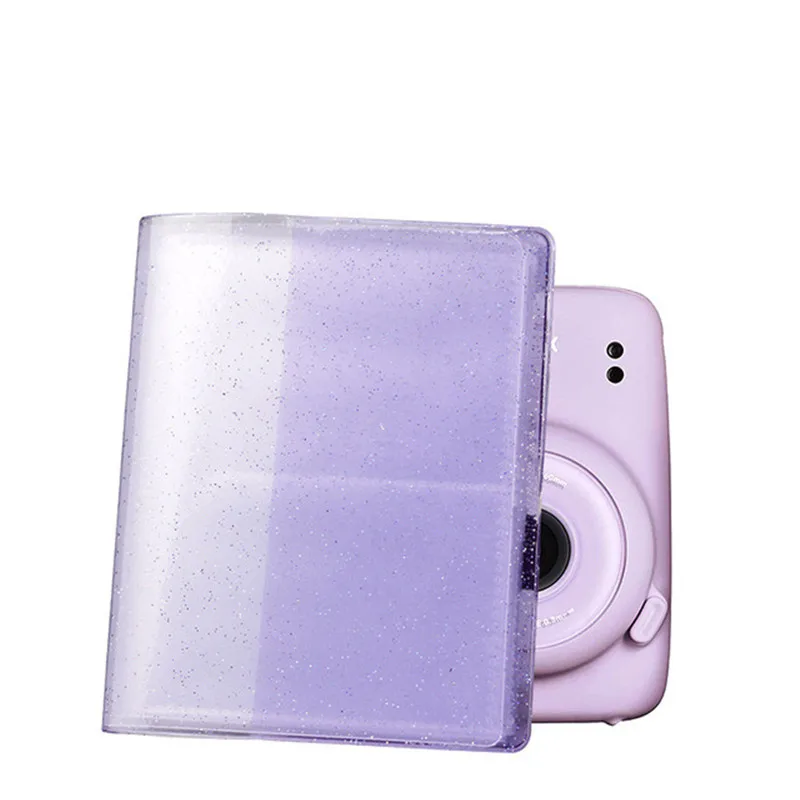 Álbum de 64 Buku para Fujifilm Instax Instan Mini, 11, 9, 8, 7S, Mini película 3, álbum transparente.