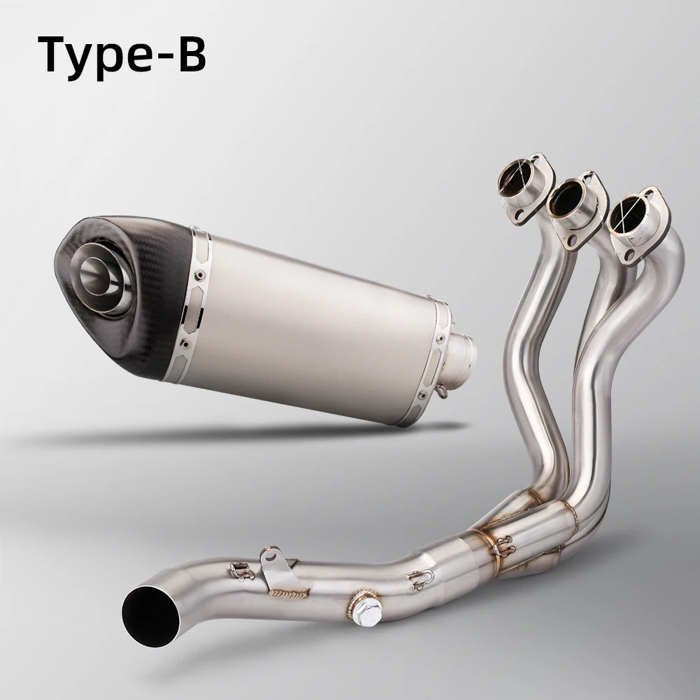 For MT-09 FZ-09 FJ09 MT09 TRACER 900 2015-2020 Motorcycle Exhaust Escape Systems Modify Front M20 Carbon fiber muffler
